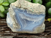 Polished Blue Lace Agate Geodes x 12 From Nsanje, Malawi