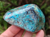 Polished Shattuckite With Chrysocolla and Azurite Free Forms x 6 From Congo