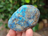 Polished Shattuckite With Chrysocolla and Azurite Free Forms x 6 From Congo