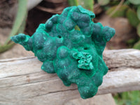 Natural Silky Malachite Specimens x 6 From Kasompe, Congo