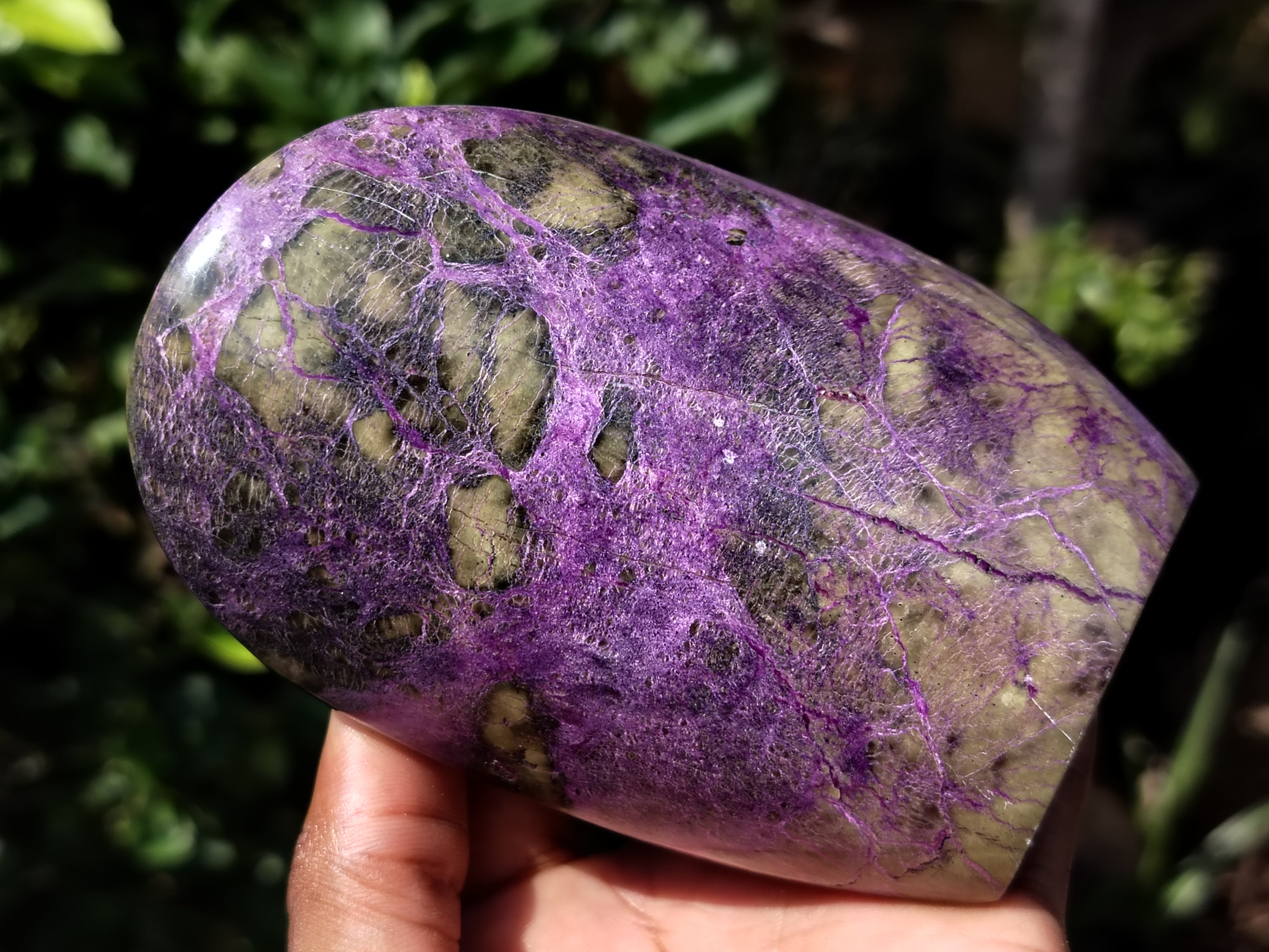 Polished Stichtite Standing Free Forms x 2 From Barberton, South Africa