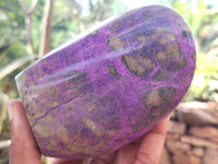 Polished Stichtite Standing Free Forms x 2 From Barberton, South Africa