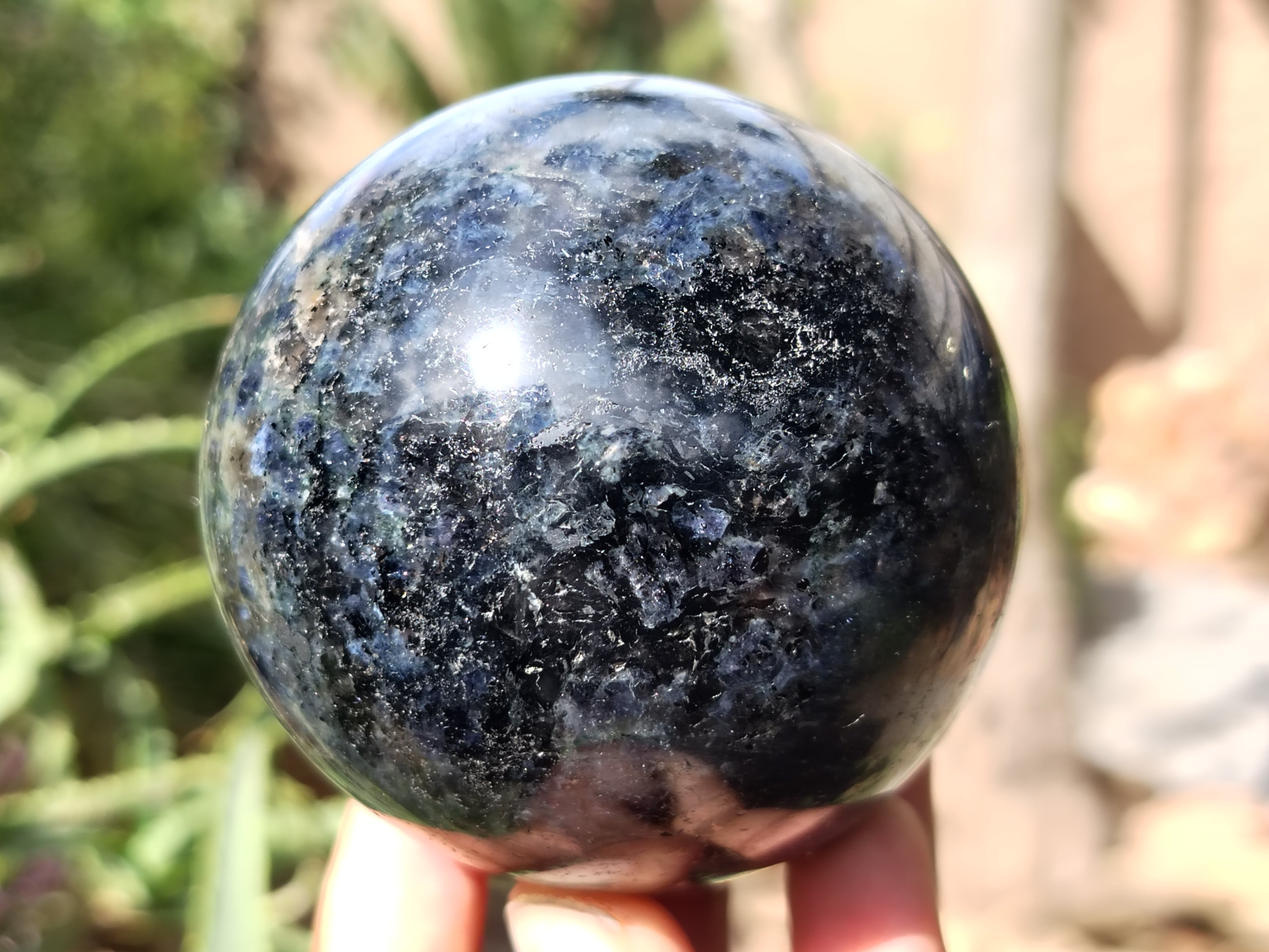 Polished Iolite Spheres x 4 From Ambatofinandrahana, Madagascar