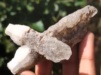 Natural Drusy Quartz Coated Calcite Pseudomorph Specimens x 12 From Alberts Mountain, Lesotho