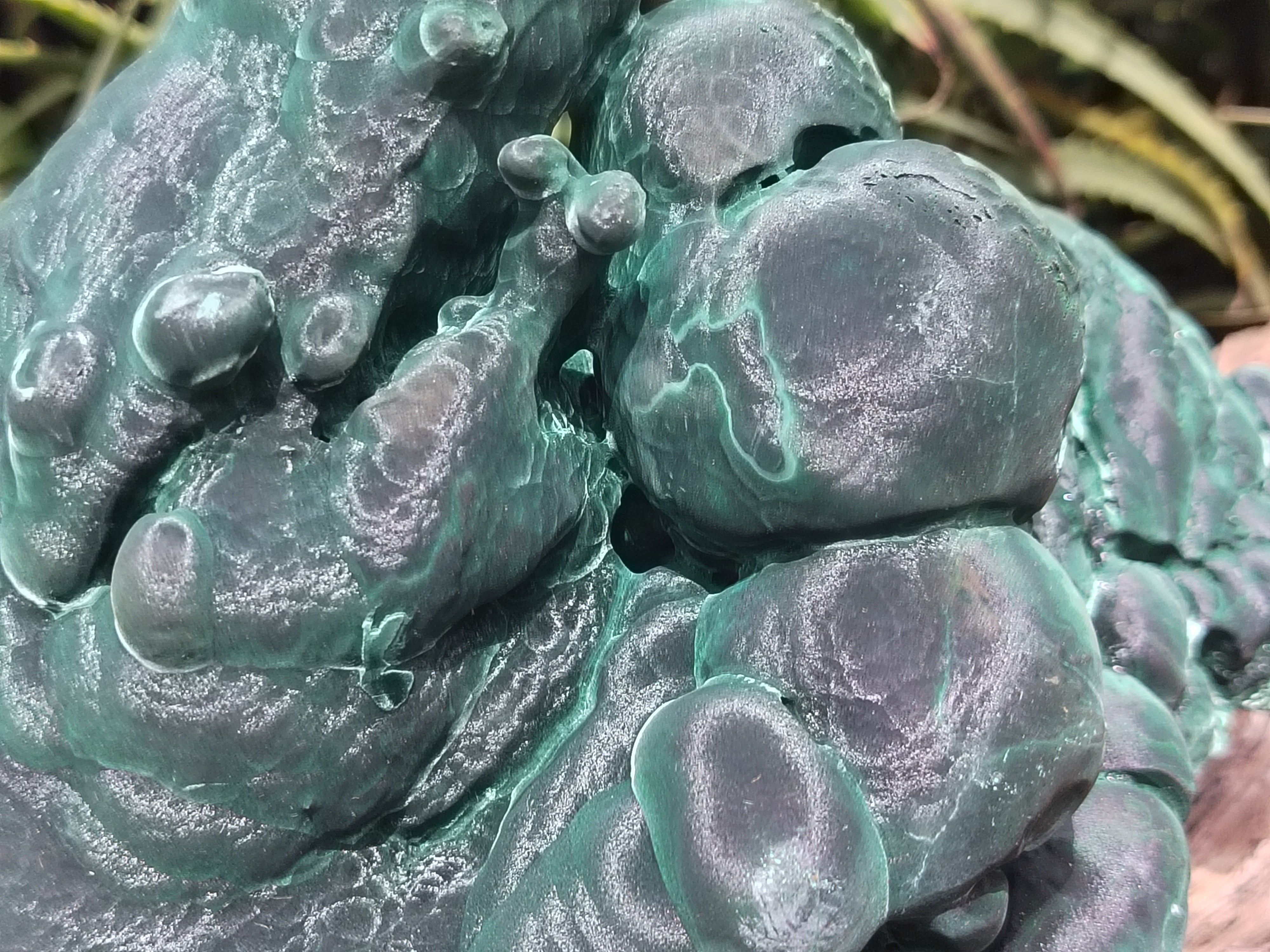 Natural Silky Malachite Stalactite Specimen x 1 From Kasompe, Congo