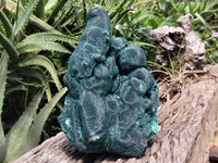 Natural Silky Malachite Stalactite Specimen x 1 From Kasompe, Congo