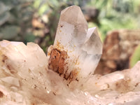 Natural Red Hematoid Quartz Clusters x 2 From Karoi, Zimbabwe