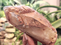 Natural Red Hematoid Quartz Clusters x 2 From Karoi, Zimbabwe