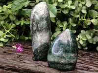 Polished Fuchsite Standing Free Forms x 4 From Madagascar