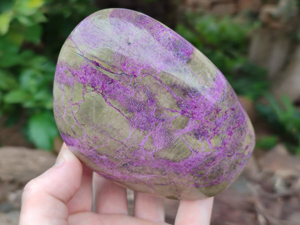 Polished Stichtite Standing Free Forms x 2 From Barberton, South Africa