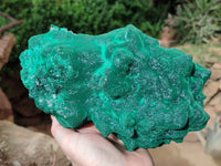 Natural Silky Malachite Stalactite Specimen With Chrysocolla x 1 From Kasompe, Congo