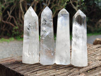 Polished Clear Quartz Crystals x 6 From Madagascar