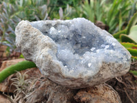 Natural Celestite Geode Specimen x 1 From Sakoany, Madagascar