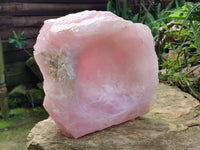 Polished Rose Quartz Bowl x 1 From Madagascar