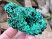 Natural Silky Malachite Specimens x 6 From Kasompe, Congo