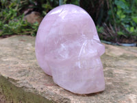 Hand Made Rose Quartz Skull x 1 From Madagascar