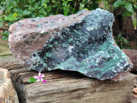 Natural Ball Malachite On Quartz Matrix Specimen x 1 From Kambove, Congo