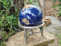 Polished Mixed Gemstone World Globe x 1 From China