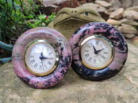 Hand Made Rhodonite Alarm Clock - sold per item - From Zimbabwe