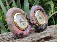 Hand Made Rhodonite Alarm Clock - sold per item - From Zimbabwe