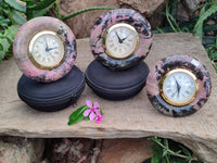 Hand Made Rhodonite Alarm Clock - sold per item - From Zimbabwe