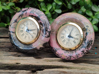 Hand Made Rhodonite Alarm Clock - sold per item - From Zimbabwe