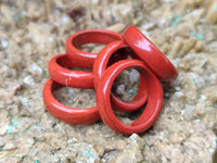 Hand Made Red Jasper Rings - sold per item - From South Africa