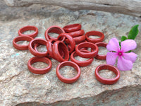 Hand Made Red Jasper Rings - sold per item - From South Africa