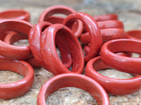 Hand Made Red Jasper Rings - sold per item - From South Africa