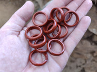 Hand Made Red Jasper Rings - sold per item - From South Africa