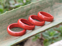 Hand Made Red Jasper Rings - sold per item - From South Africa