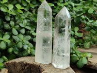 Polished Clear Quartz Crystals x 3 From Madagascar