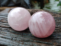 Polished Rose Quartz Spheres x 3 From Ambatondrazaka, Madagascar