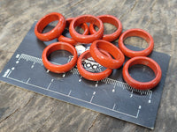 Hand Made 16mm Red Jasper Rings - sold per item - From South Africa