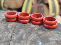 Hand Made 16mm Red Jasper Rings - sold per item - From South Africa