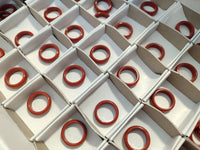 Hand Made 16mm Red Jasper Rings - sold per item - From South Africa