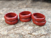 Hand Made 16mm Red Jasper Rings - sold per item - From South Africa