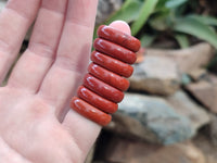 Hand Made 17mm Red Jasper Rings - sold per item - From South Africa