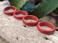 Hand Made 17mm Red Jasper Rings - sold per item - From South Africa