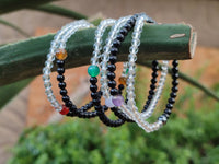 Hand Made Stone Bead Bracelets x 12 From China