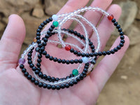 Hand Made Stone Bead Bracelets x 12 From China