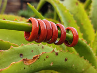 Hand Made 16.5mm Red Jasper Rings - sold per item - From South Africa