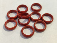 Hand Made 16.5mm Red Jasper Rings - sold per item - From South Africa