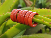 Hand Made 16.5mm Red Jasper Rings - sold per item - From South Africa