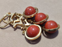 Hand Made Red Jasper Key Ring - sold per item - From South Africa