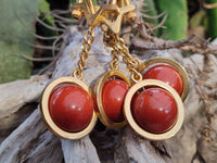 Hand Made Red Jasper Key Ring - sold per item - From South Africa