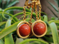 Hand Made Red Jasper Key Ring - sold per item - From South Africa