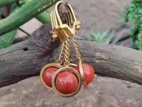 Hand Made Red Jasper Key Ring - sold per item - From South Africa