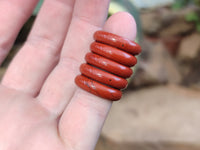 Hand Made 15.5mm Red Jasper Rings - sold per item - From South Africa