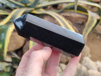 Polished Black Basalt Points x 12 From Antsirabe, Madagascar